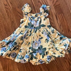 Jamie and Jack cotton floral dress size 12 to 18 months